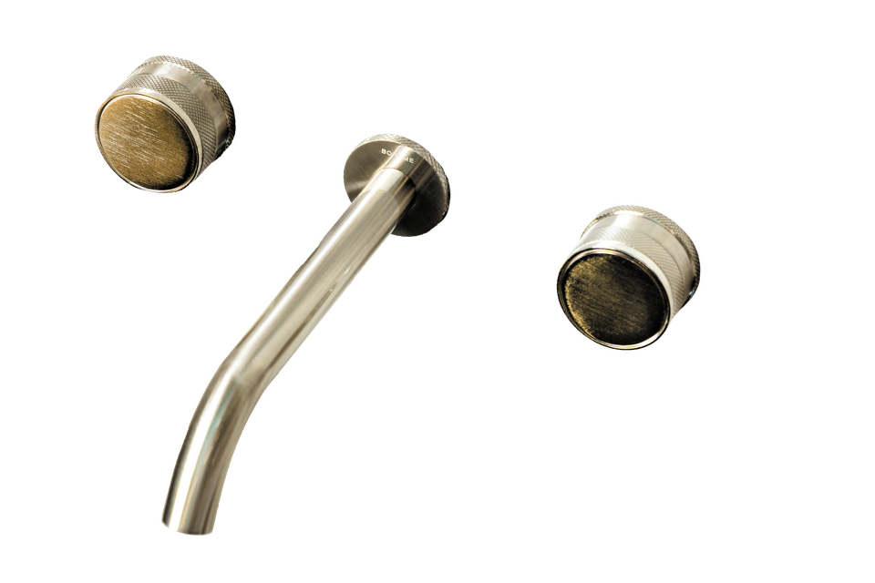 Фото №2  Boheme Смеситель из стены PRESTIGE на 3 отв. NICKEL BRUSH