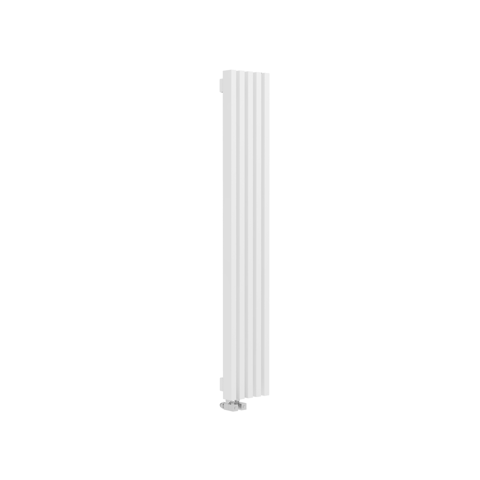 Фото №2  Радиатор Warmmet Luxe 60V длина 1500 мм секций 5 цвет белый  тип подключения: нижнее левое
