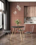 Превью фото №4  Стол круглый EAMES DSW NEW D=80 черный