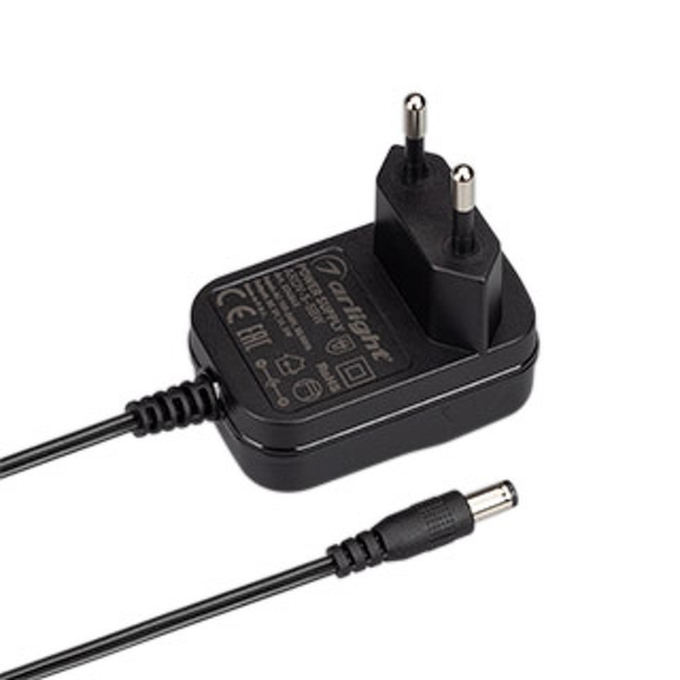 Фото №1  Arlight Блок питания ARDV-5-5BW (5V, 1A, 5W) ( Адаптер, 3 года)