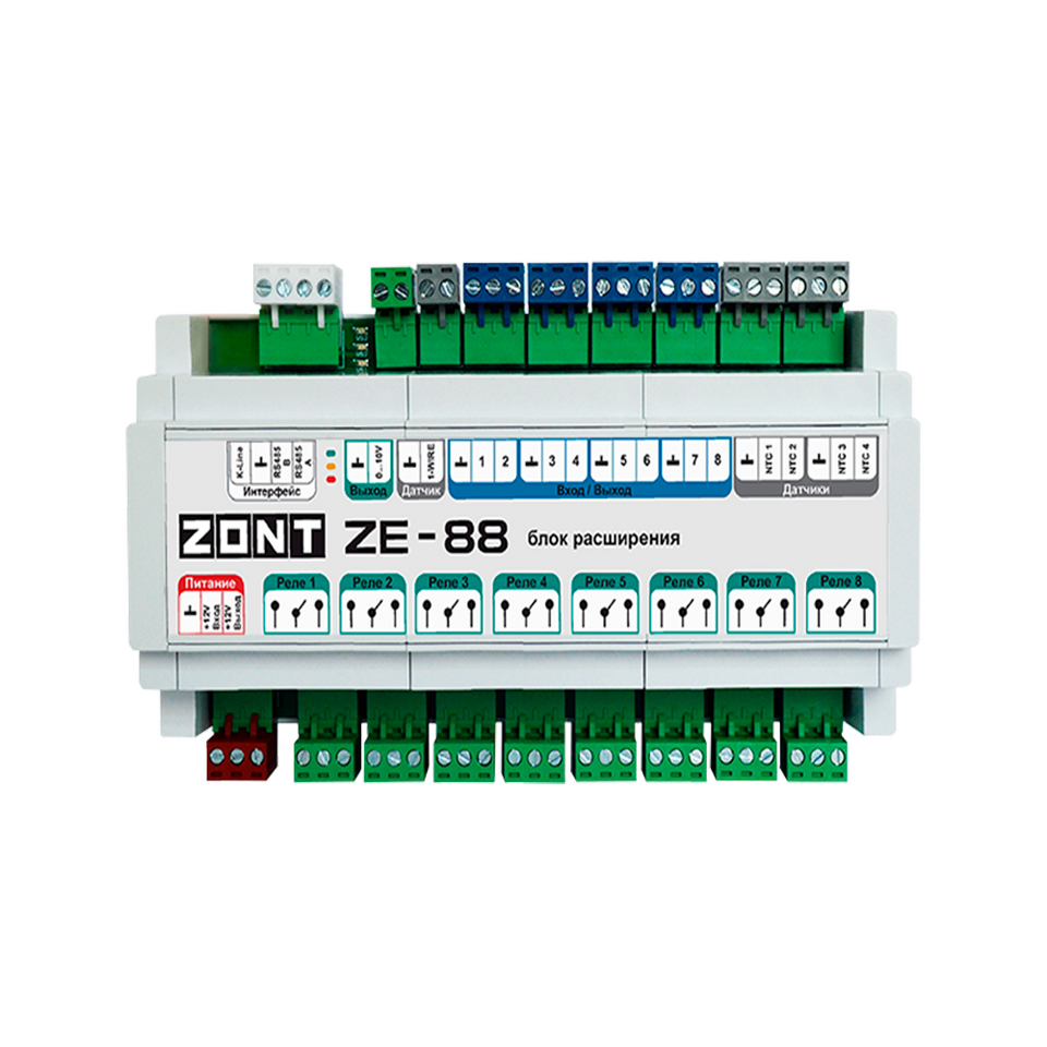 Фото №1  Блок расширения ZE-88 для ZONT H2000+ PRO