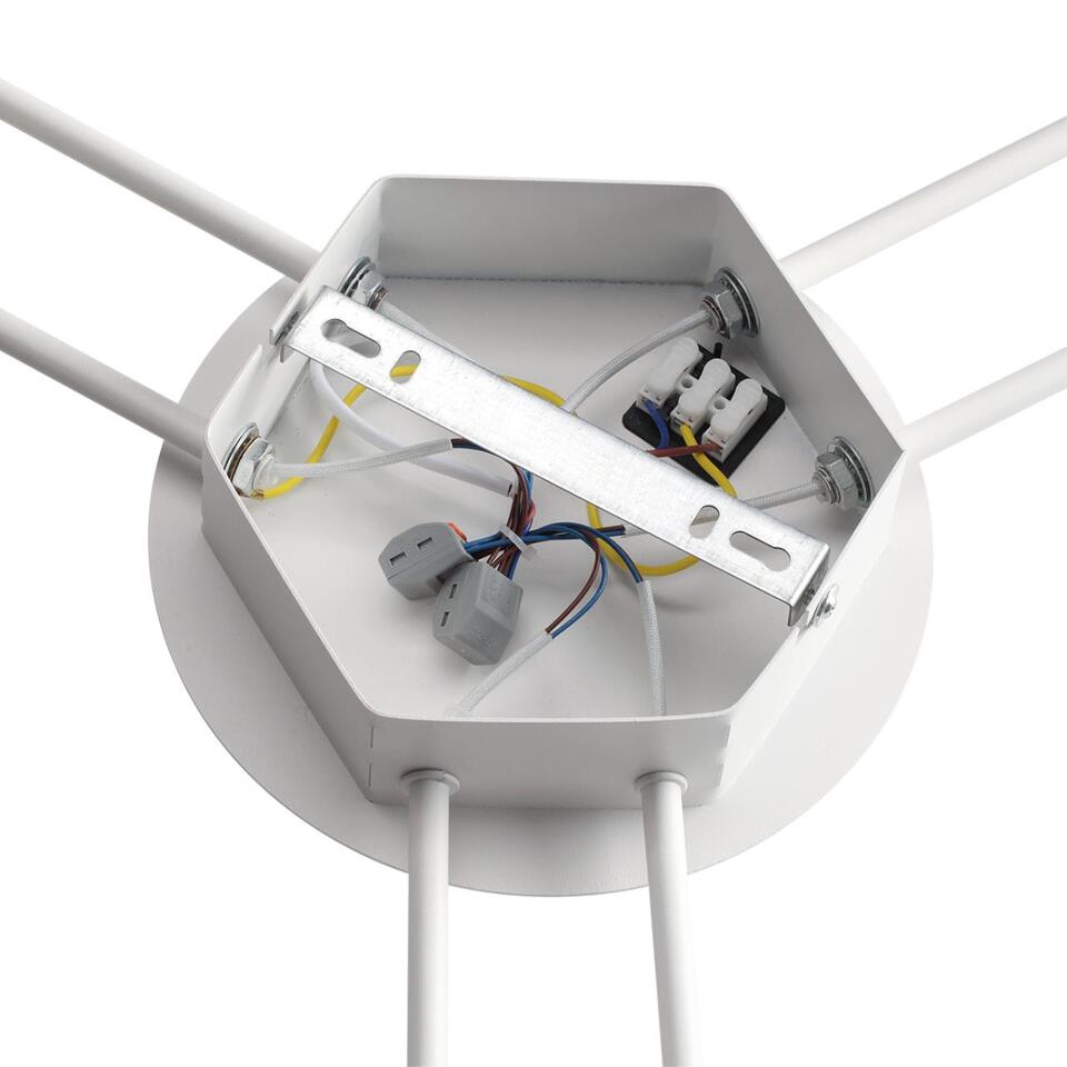 Фото №9  Люстра LUMION 8235/6C COMFI LN26 242 белый, металл Люстра потолочная LED GX53 6*12W 220V GARETA