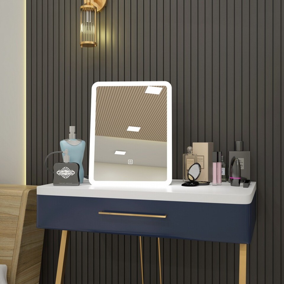 Фото №12  Teymi Зеркало Solli Glam 33х43, настольное, косметическое, LED подсветка, сенсор T20236S