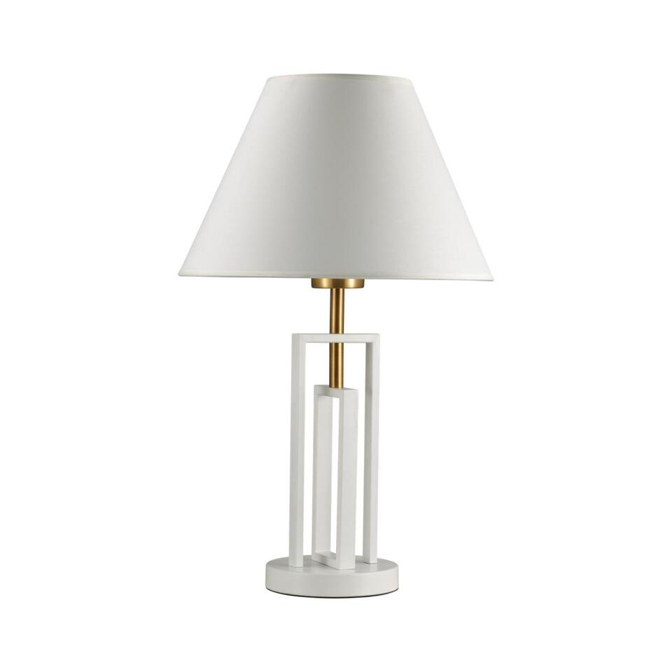 Фото №4  Настольная лампа LUMION 5291/1T NEOCLASSI LN23 000 белый, латунь Настольная лампа E27 1*60W 220V FLETCHER