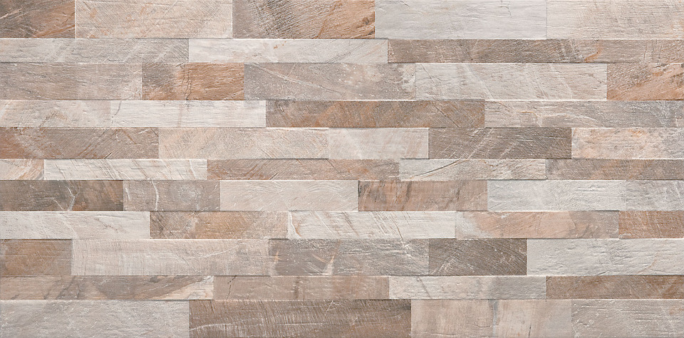 Фото №1  Плитка ABK Керамическая плитка BLEND FOSSIL MIX CREAM 30x60
