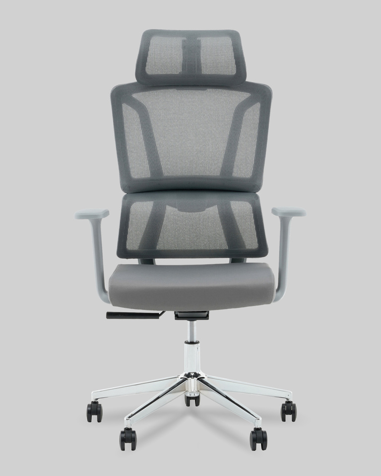 Фото №10  Кресло офисное TopChairs Forward серый