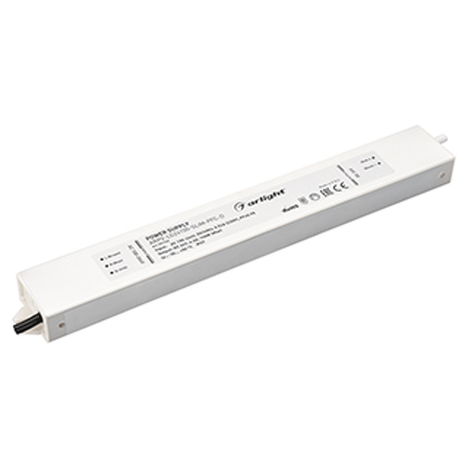 Фото №1  Arlight Блок питания ARPV-LG24100-SLIM-PFC-D (24V, 4.2A, 100W) ( IP67 Металл, 5 лет)