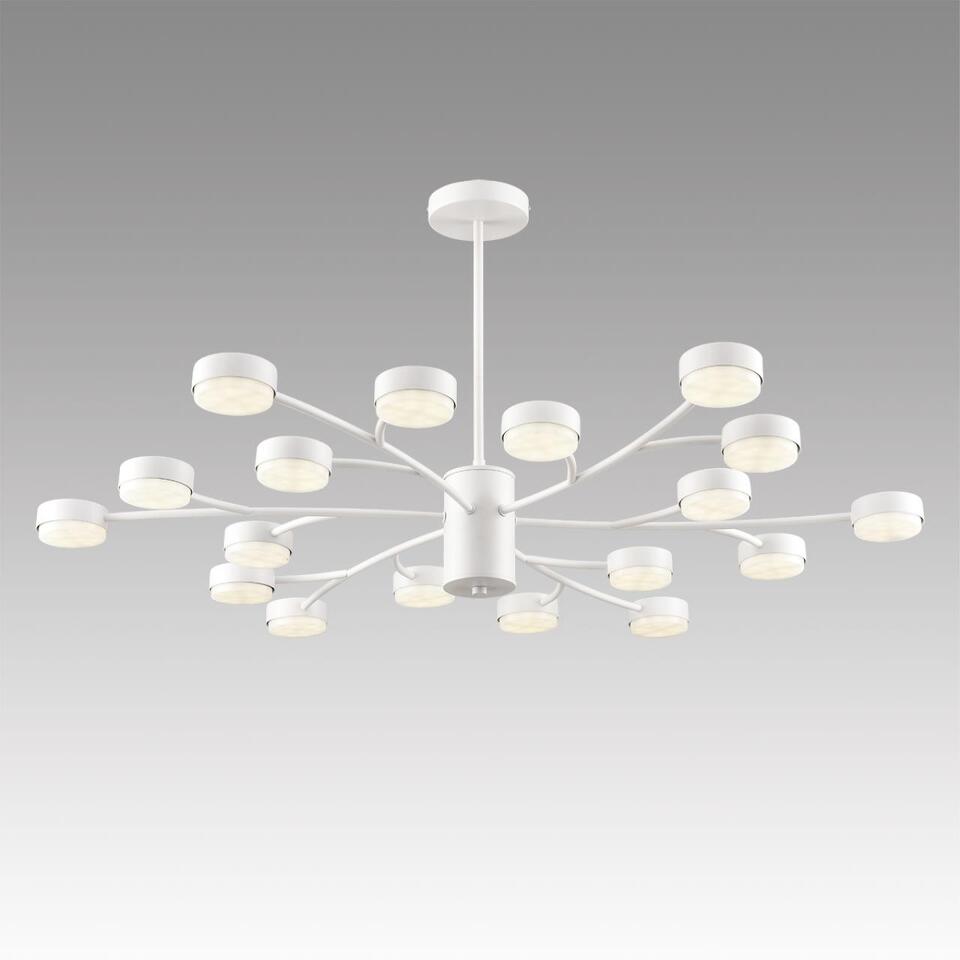 Фото №8  Люстра LUMION 8265/18 COMFI LN26 233 металл, белый Люстра GX53 LED 18*7W 220V TORINA
