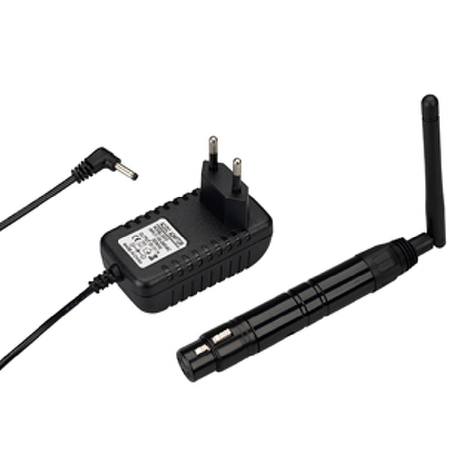 Фото №1  Arlight Усилитель SMART-DMX-Receiver Black (5V, XLR3 Male, 2.4G) ( IP20 Металл, 5 лет)