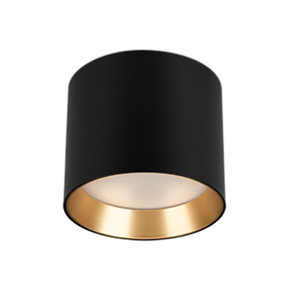 Фото №1  Arlight Светильник SP-BISCOTTO-R90-8W Warm3300-MIX (BK-GD, 80 deg, 230V) ( IP54 Металл, 5 лет)