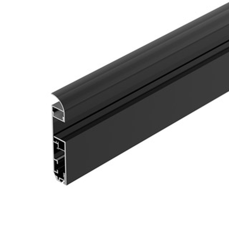 Фото №1  Arlight Профиль PLINTUS-H80-2000 BLACK ( Алюминий)