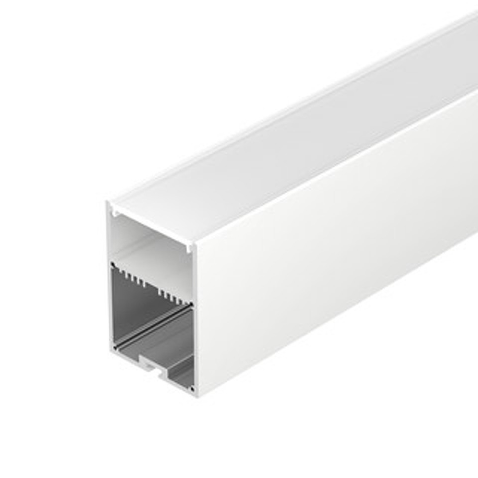 Фото №1  Arlight Профиль с экраном SL-LINE-4970-2500 WHITE+OPAL ( Алюминий)