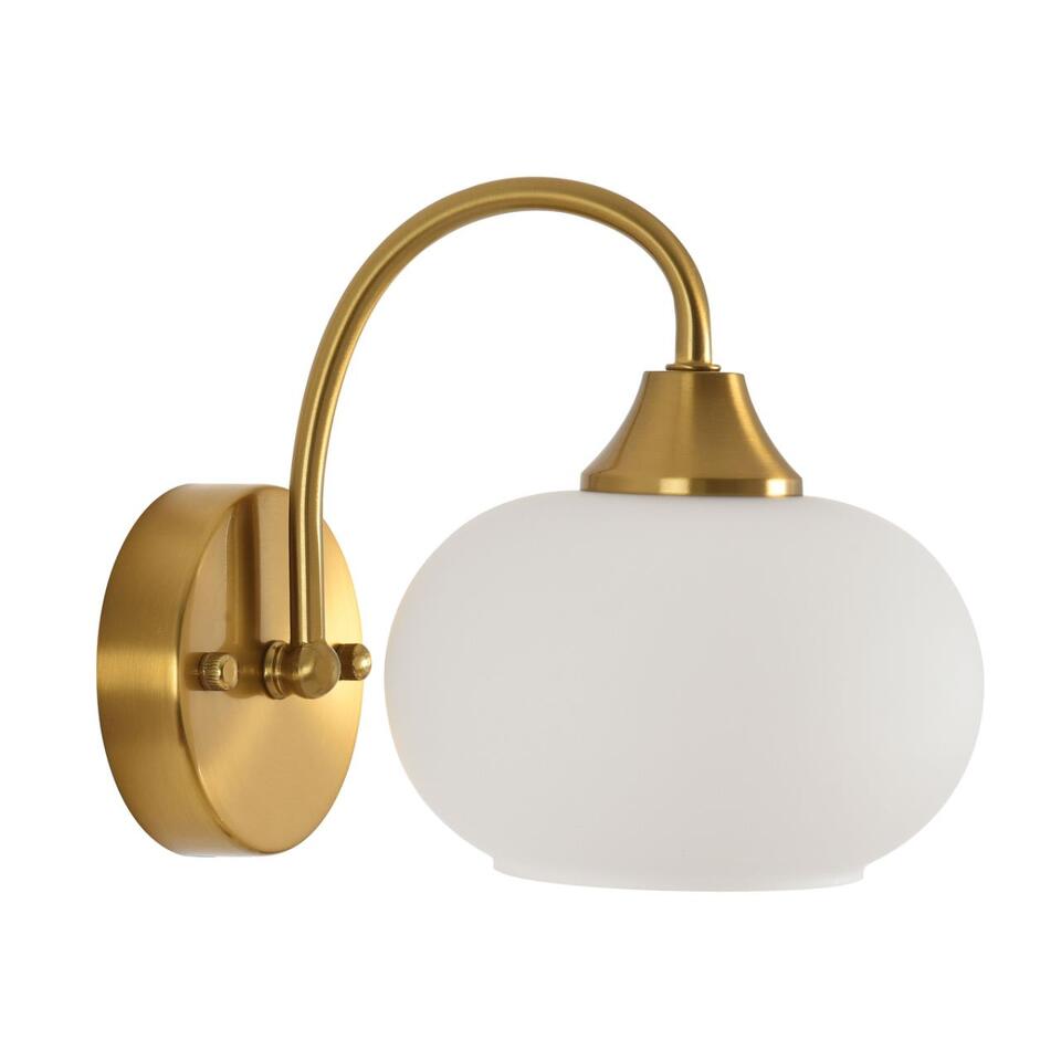 Фото №6  LUMION 8323/1W MODERNI LN26 038 латунь/белый, металл/стекло Бра E27 1*60W 220V LARINA