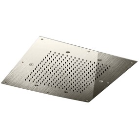Фото SF113BXX AQUAelite Techno верхний душ потолочного крепления с 2-мя режимами, 500x500 мм Нержавеющая сталь шлиф., 03Q/5353