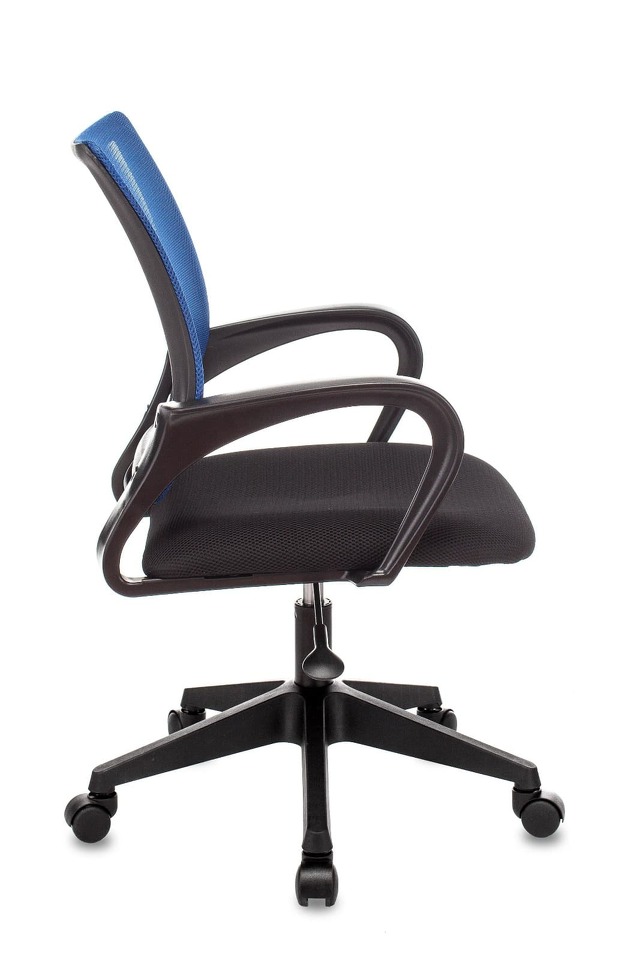 Фото №6  Кресло Кресло офисное TopChairs ST-Basic сетка/ткань синий