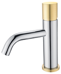Превью фото №1  Boheme Смеситель STICK для умыв. низ. CHROME TOUCH GOLD_Комплект