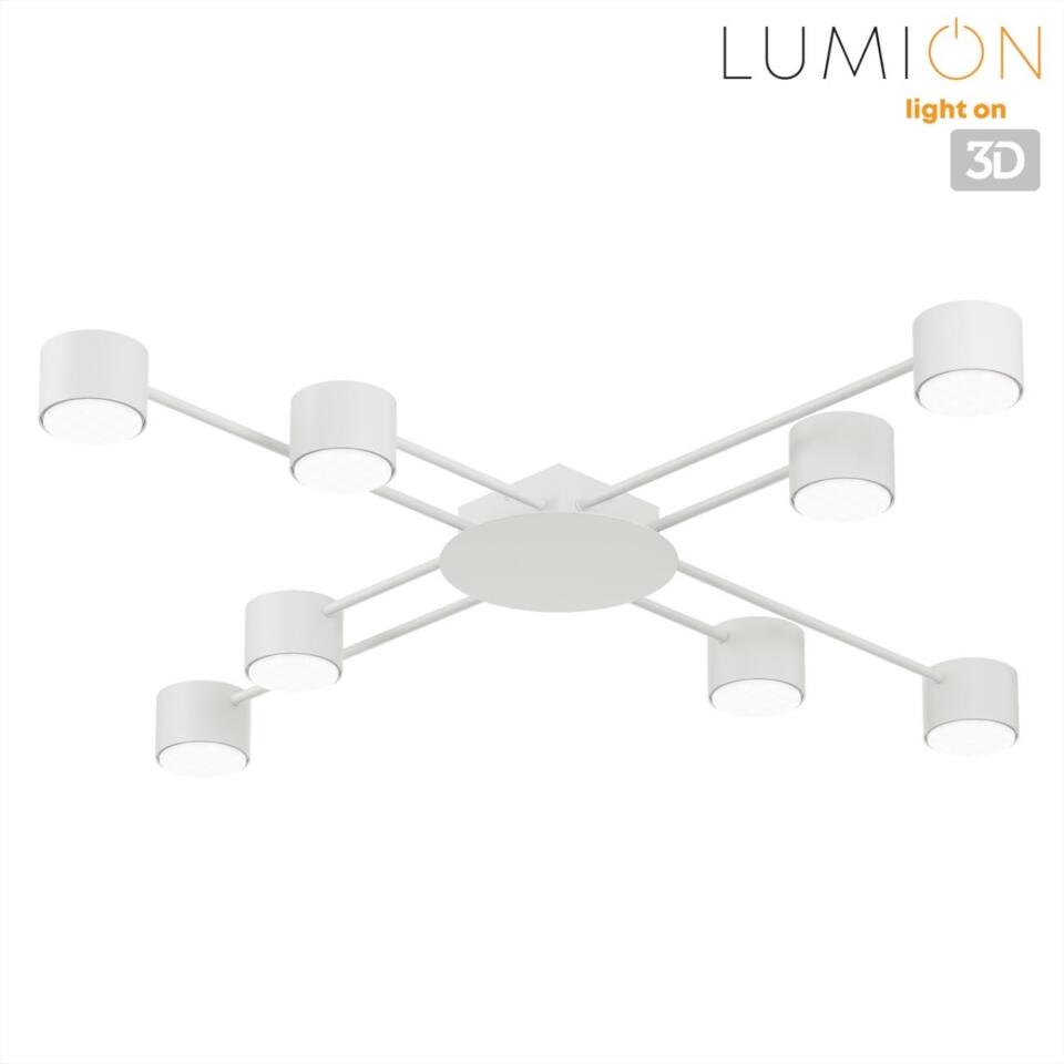 Фото №7  LUMION 8305/8C COMFI LN26 238 белый, металл/акрил Светильник потолочный GX53 LED 8*7W 220V BENUA