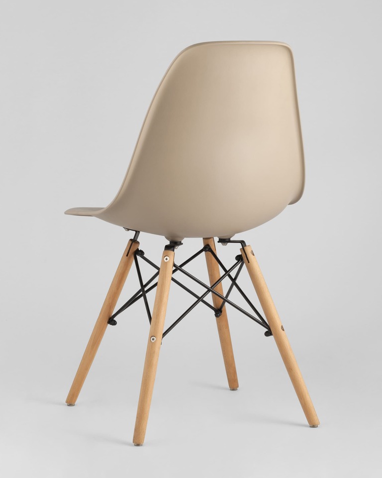 Фото №10  Стул Eames DSW бежевый x4