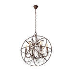 Превью фото №3  Люстра LOFT1897/6 Подвесная люстра LOFT IT Foucaults orb crystal