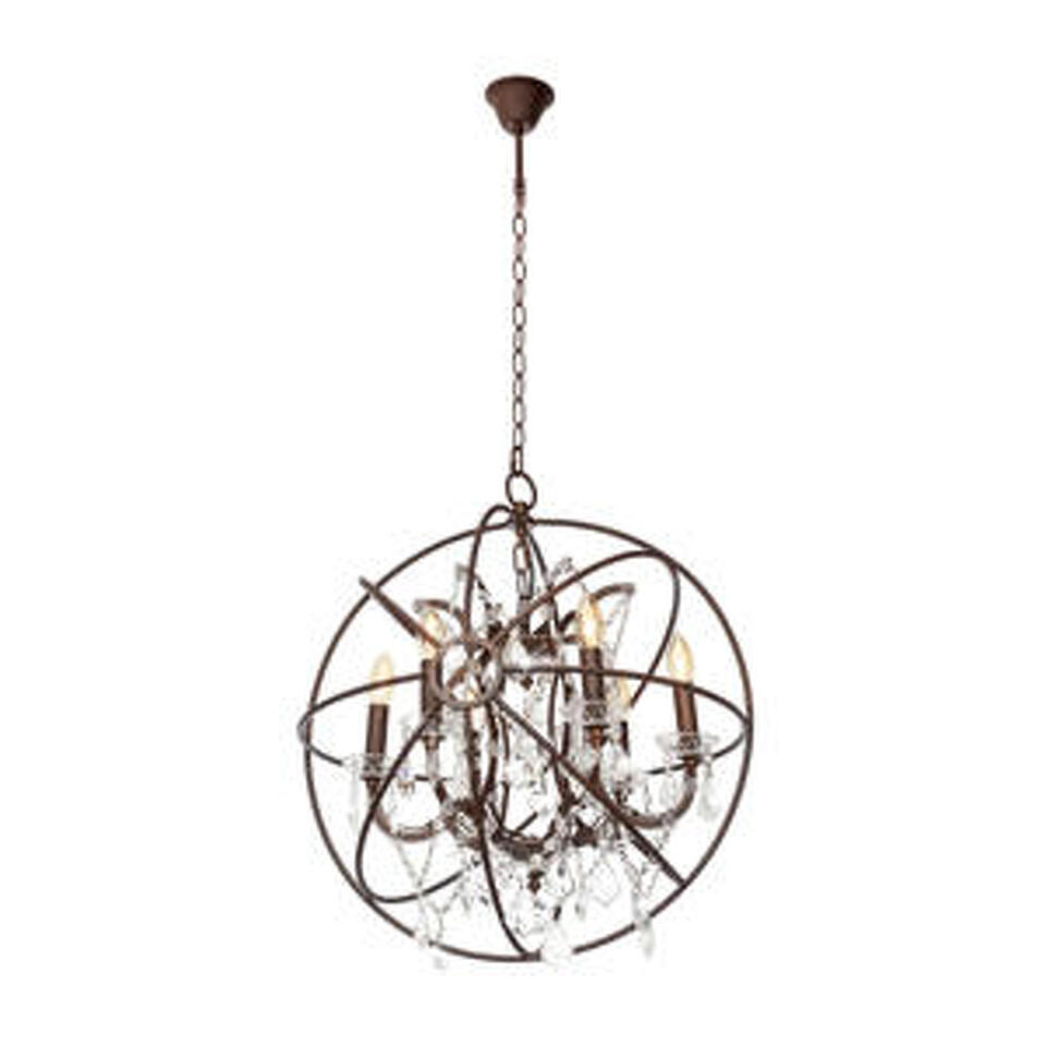 Фото №3  Люстра LOFT1897/6 Подвесная люстра LOFT IT Foucaults orb crystal