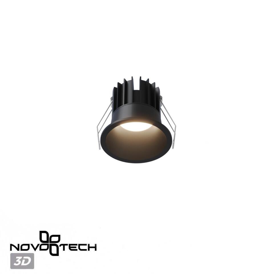 Фото №8  NOVOTECH 359870 WIR NT26 000 черный Светильник встраиваемый с переключателем цв. температуры IP20 LED 18W 100-265V 3000К/4000К/6000К BRILLO