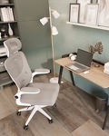 Превью фото №3  Кресло Кресло офисное TopChairs Airone белый