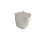 Превью фото №1  Унитаз 40374R Althea Cover Rimless Plus+Ton унитаз приставной 52x36  Матовый лен Plus-Ton®