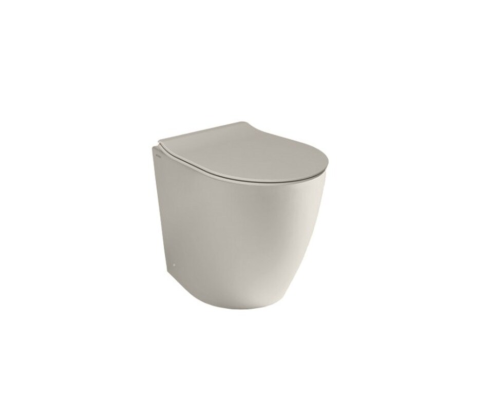 Фото №6  Унитаз 40374R Althea Cover Rimless Plus+Ton унитаз приставной 52x36  Матовый лен Plus-Ton®