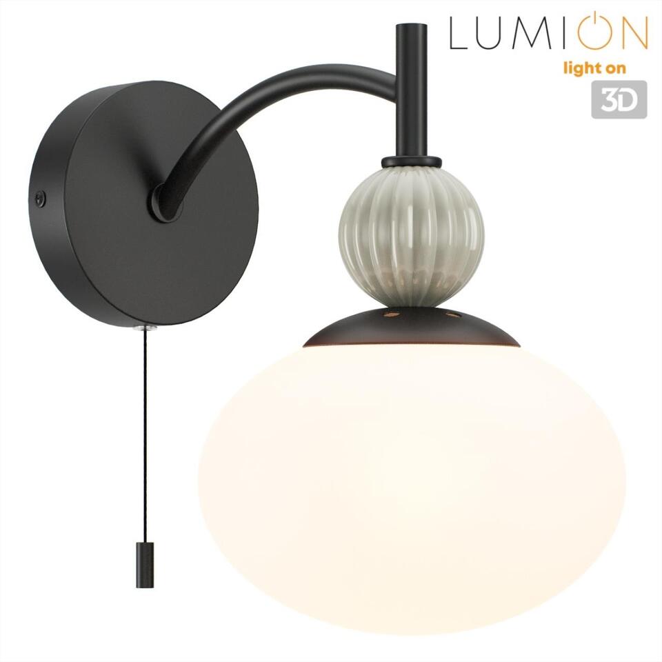Фото №7  LUMION 8273/1W NEOCLASSI LN26 041 черный/серый/белый, металл/керамика/стекло Бра Е14 1*40W 220V GLORIYA