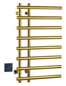 Фото Boheme Полотенцесушитель электрический круглый сухой GOLD