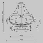 Превью фото №6  Подвесной светильник Подвесной светильник Maytoni MOD281PL-L80BS3K