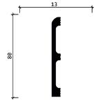 Превью фото №5  Плинтус Decor-dizayn 706-115/Плинтус (80х13x2400мм)/20, шт