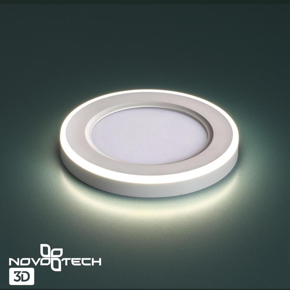 Фото №8  NOVOTECH 359012 SPOT NT23 498 белый Светильник встраиваемый светодиодный (три сценария работы) IP20 LED 4000К 6W+3W 100-265V 630Лм SPAN
