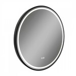 Превью фото №11  Watersense Зеркало Lina Supernova Black D60, LED подсветка, сенсор, антипар T20122
