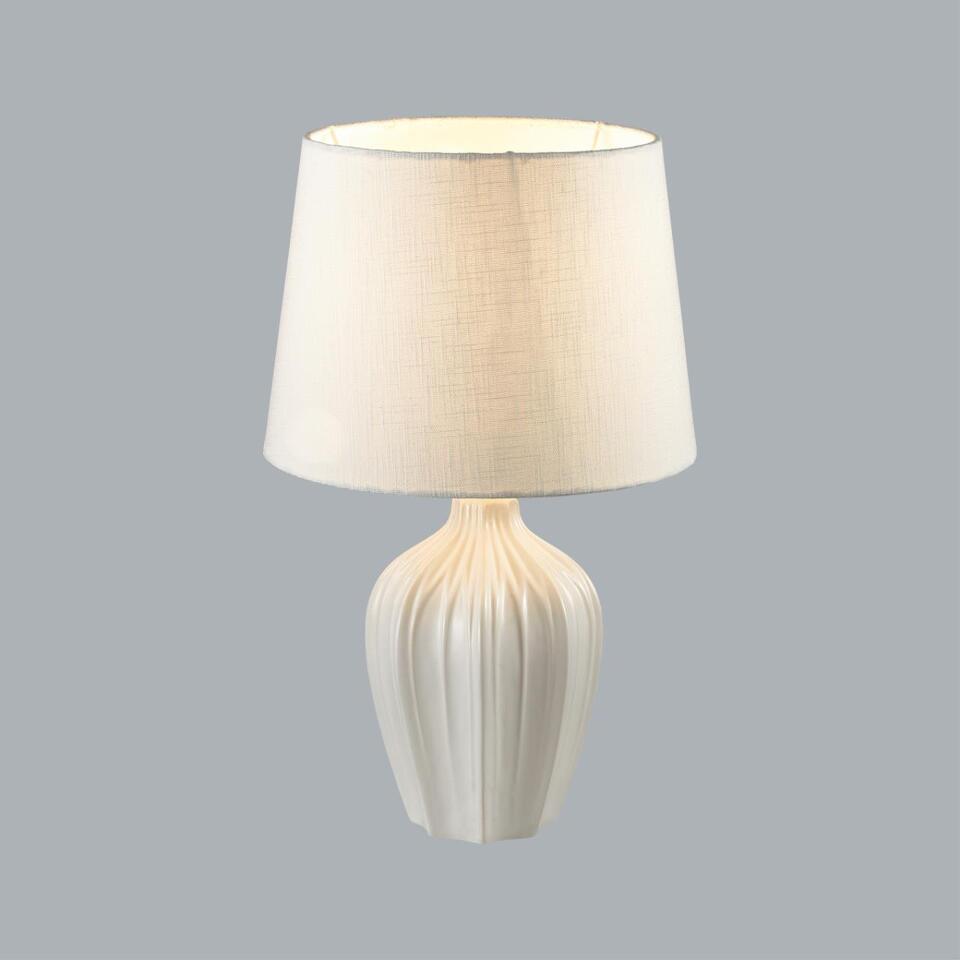 Фото №7  Настольная лампа LUMION 8120/1T COMFI LN26 477 белый, керамика/текстиль Настольная лампа E27 1*60W 220V SONA