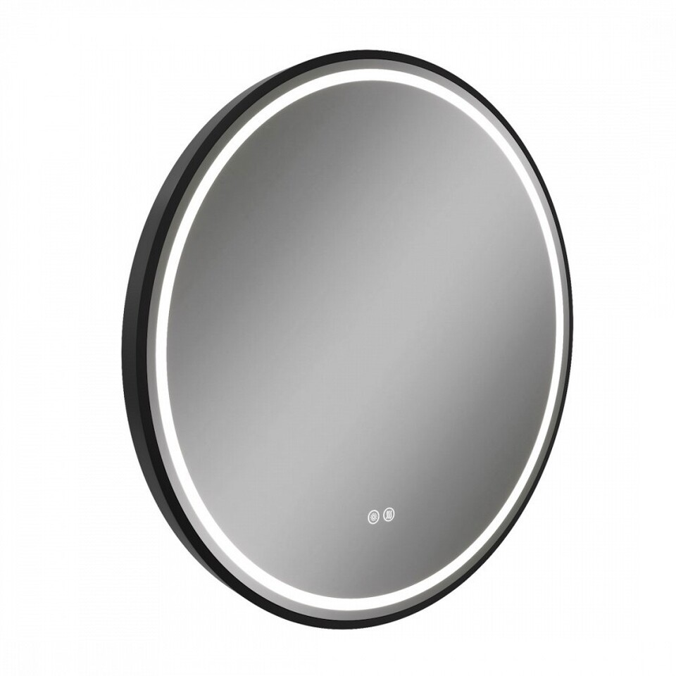 Фото №32  Watersense Зеркало Lina Supernova Black D60, LED подсветка, сенсор, антипар T20122