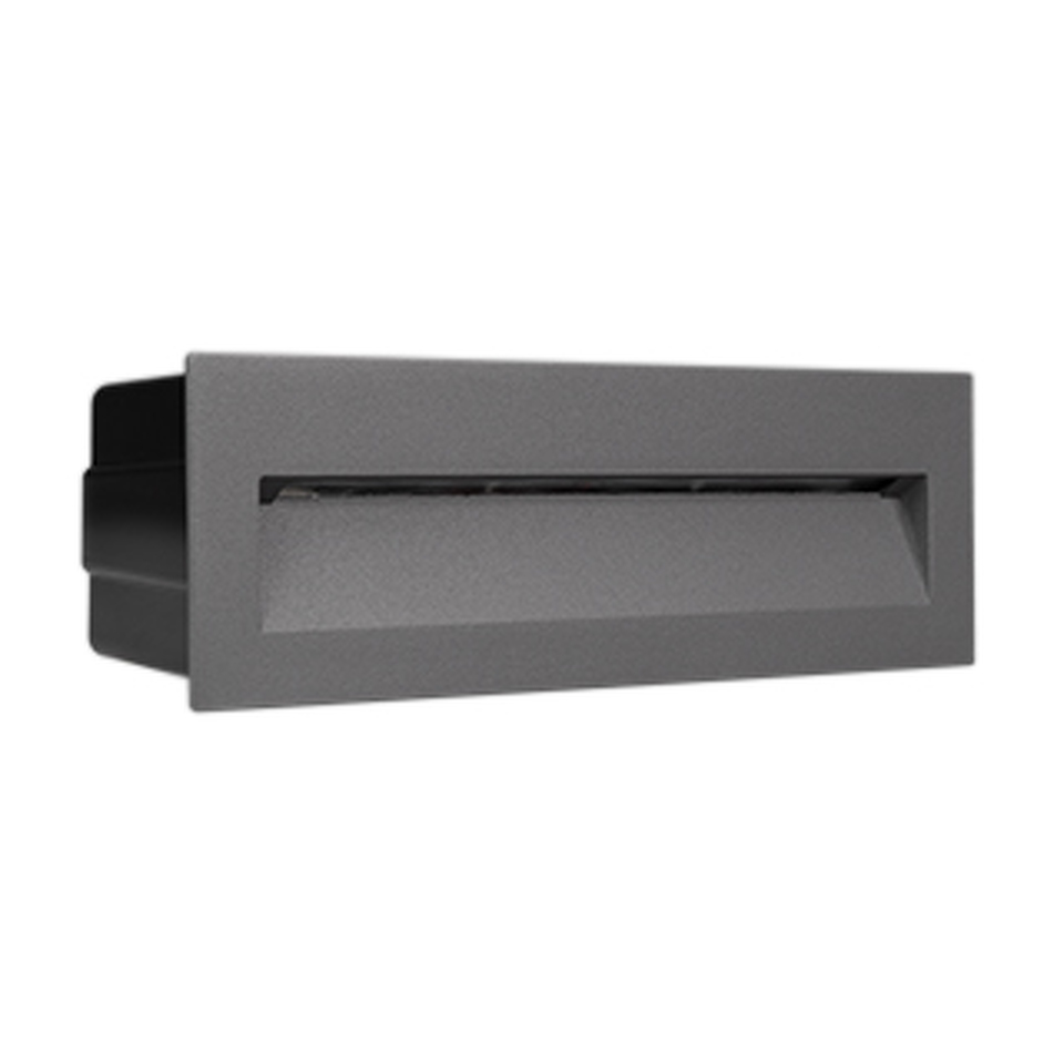 Фото №1  Arlight Светильник LTD-TRAIL-S226x76-8W Warm3000 (GR, 65 deg, 230V) ( IP65 Металл, 3 года)