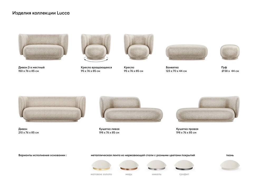 Фото №5  Диван OGOGOHOME Кушетка Lucca левая