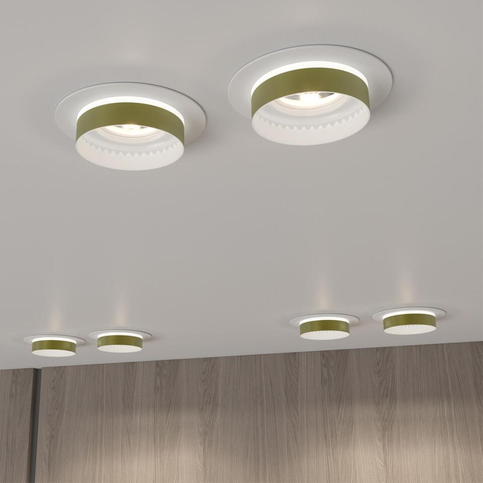 Фото №3  NOVOTECH 370783 SPOT NT21 529 белый/золото Светильник встраиваемый влагозащищенный IP44 GU10 9W 220V WATER