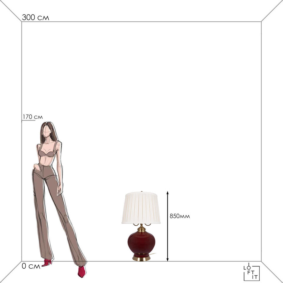 Фото №6  Настольная лампа 10267T/L Настольная лампа LOFT IT Ruby