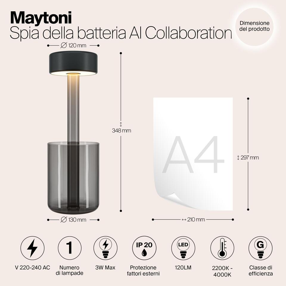 Фото №14  Настольная лампа Аккумуляторный светильник Maytoni MOD229TL-L3B3K3