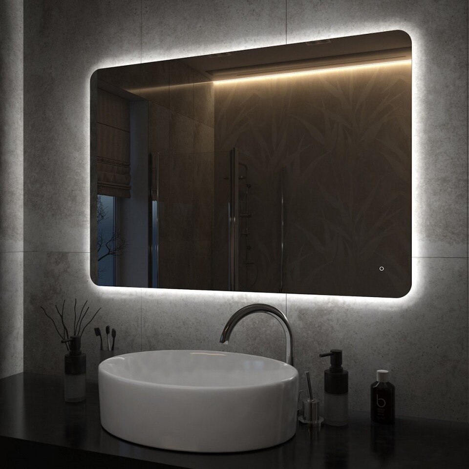 Фото №15  Teymi Зеркало Solli Oreol Pro 100х70, LED подсветка, сенсор