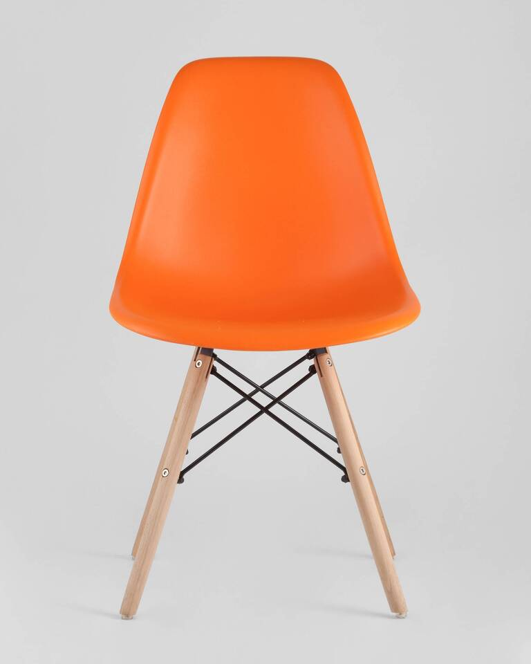 Фото №10  Стул Eames DSW оранжевый
