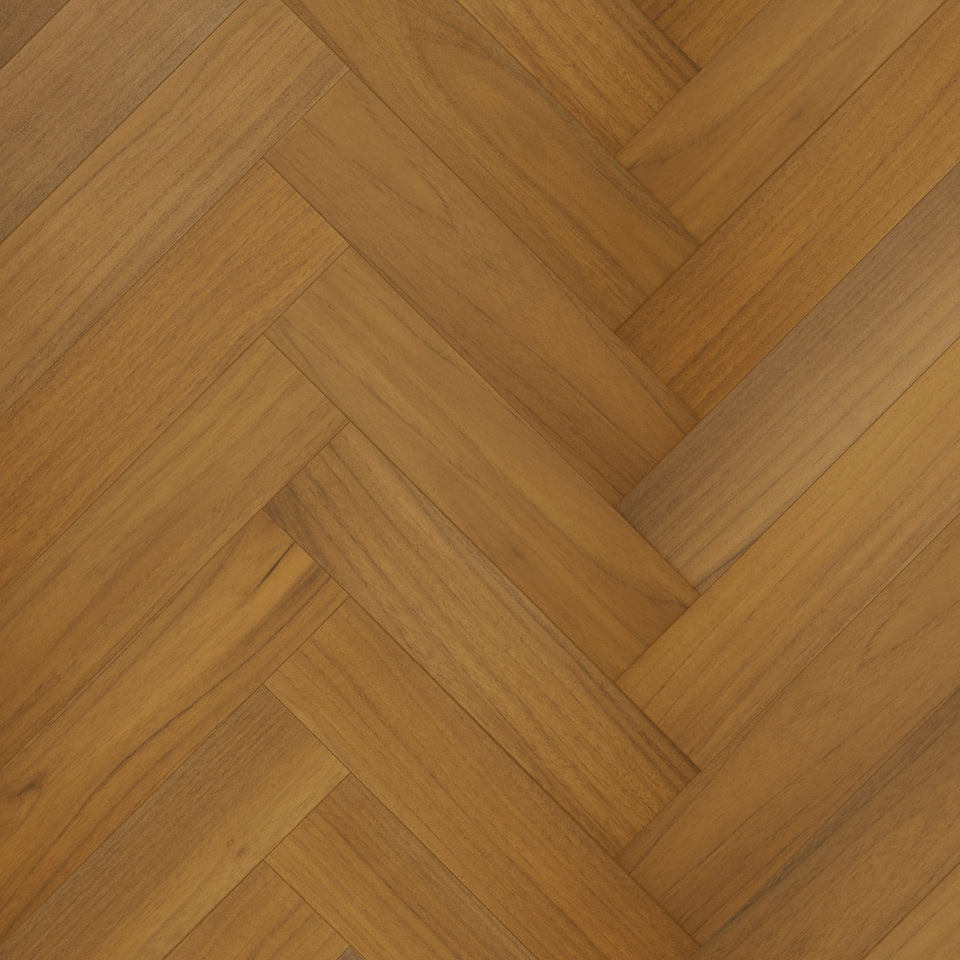 Фото №1  Кварцевый паркет Кварцевый паркет Quartz Parquet Штучный паркет Тик Южноамериканский 44-400-71 5/0,6 мм