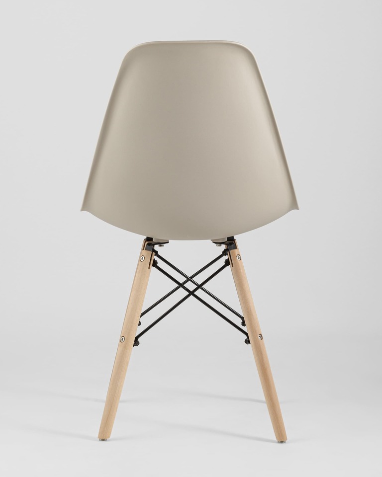 Фото №10  Стул Eames Style DSW бежевый x4 (разборный каркас)