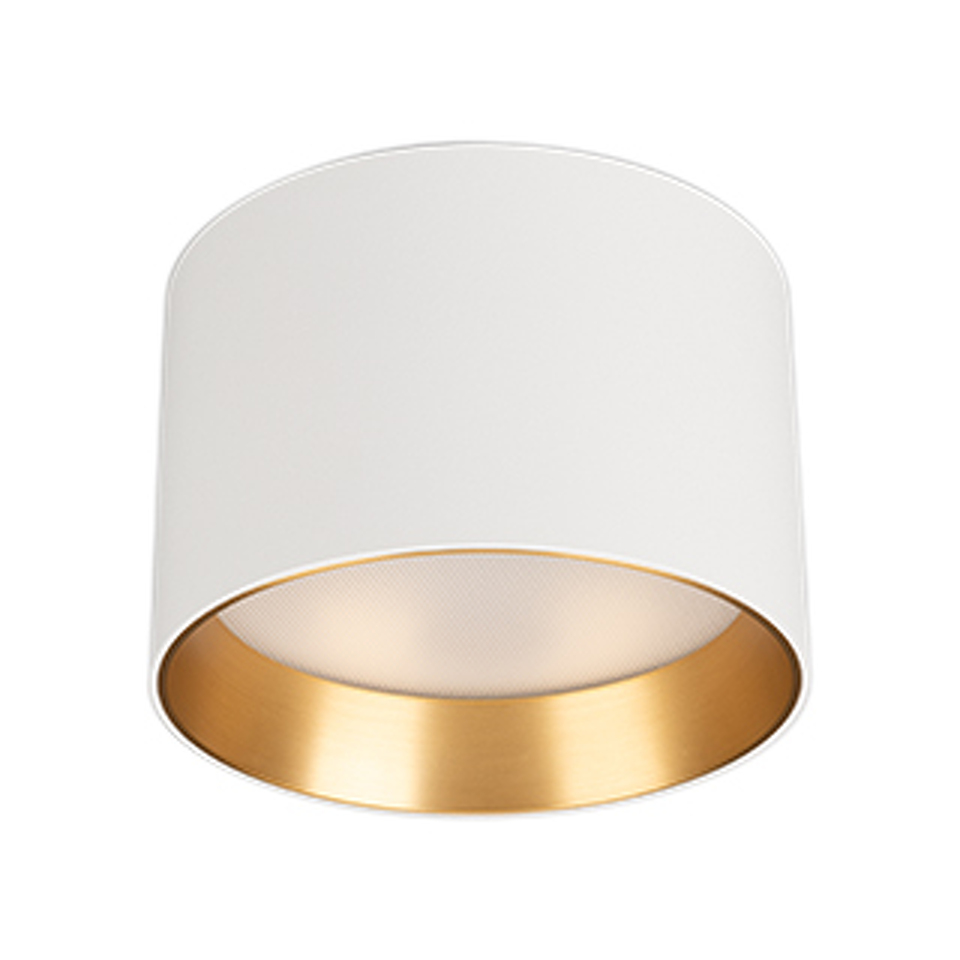 Фото №1  Arlight Светильник SP-BISCOTTO-R120-12W Warm3300-MIX (WH-GD, 80 deg, 230V) ( IP54 Металл, 5 лет)