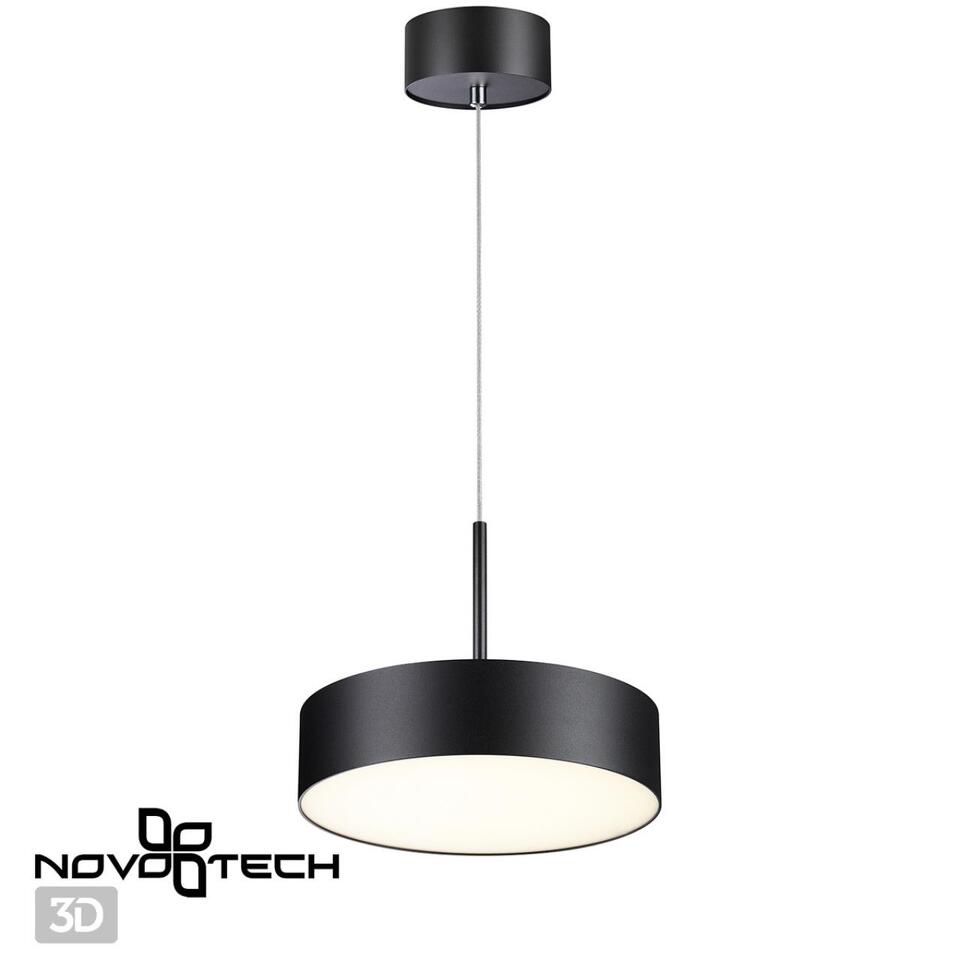 Фото №4  Подвесной светильник NOVOTECH 358762 OVER NT21 354 черный Светильник накладной светодиодный, длина провода 2м IP20 LED 30W 4000K 2600Лм 100-265V PROMETA