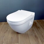 Превью фото №11  Унитаз Teymi Унитаз подвесной Vitra Pro безободковый, сиденье Дюропласт микролифт T40806
