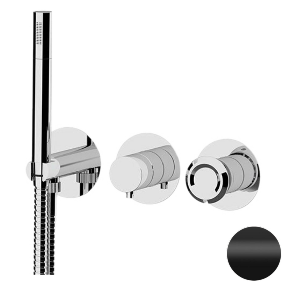 Фото №1  Смеситель для душа Remer Element ET97D3PNO, черный матовый
