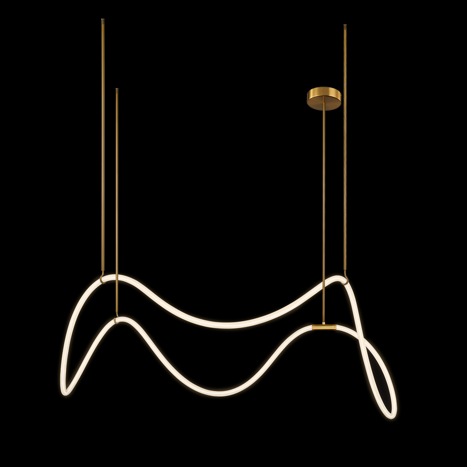 Фото №8  Подвесной светильник 10388P/C Brass Подвесной светильник LOFT IT Thread